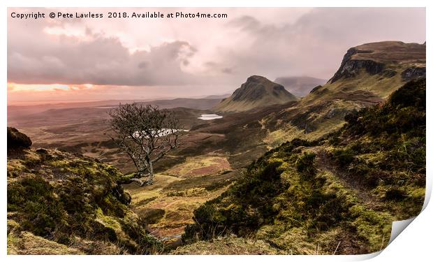 Sunrise at the Quiraing Print by Pete Lawless