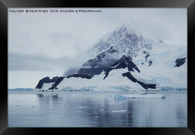 Wilhelmina Bay, Antarctica Framed Print by Hazel Wright