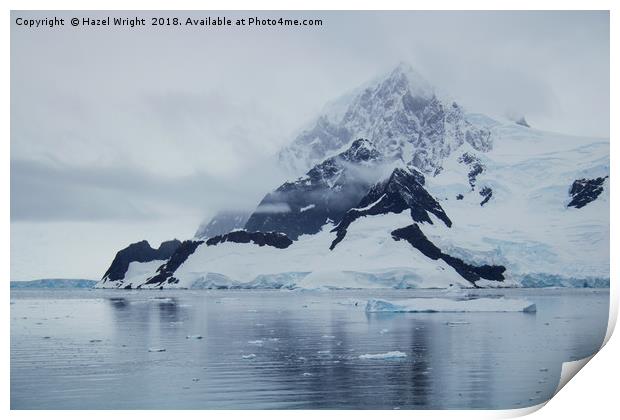 Wilhelmina Bay, Antarctica Print by Hazel Wright