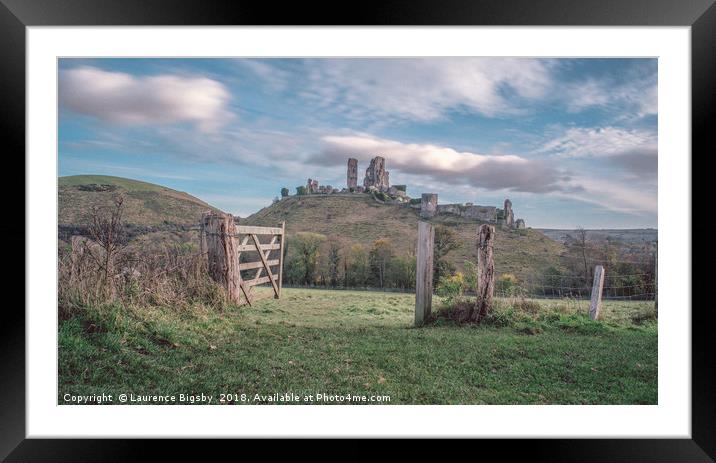 Castle on the Hill Framed Mounted Print by Laurence Bigsby