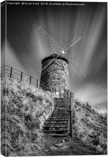 Windmill at St Monans Canvas Print by bryan hynd