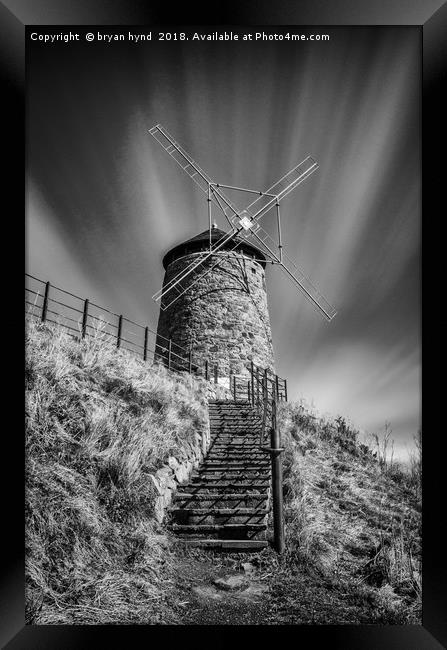 Windmill at St Monans Framed Print by bryan hynd