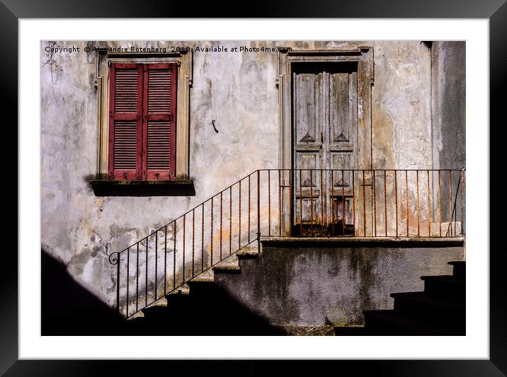 Rustic Italian Entrance Facade Framed Mounted Print by Alexandre Rotenberg