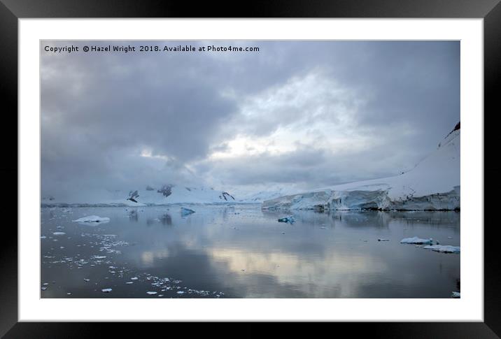 Paradise Harbour, Antarctica Framed Mounted Print by Hazel Wright