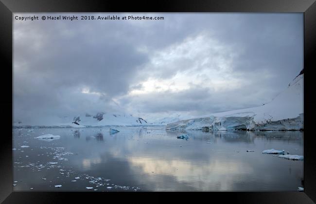 Paradise Harbour, Antarctica Framed Print by Hazel Wright