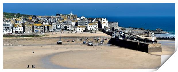 St Ives Harbour Print by Brian Spooner