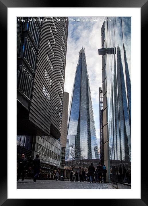 The Shard Framed Mounted Print by Sebastien Coell