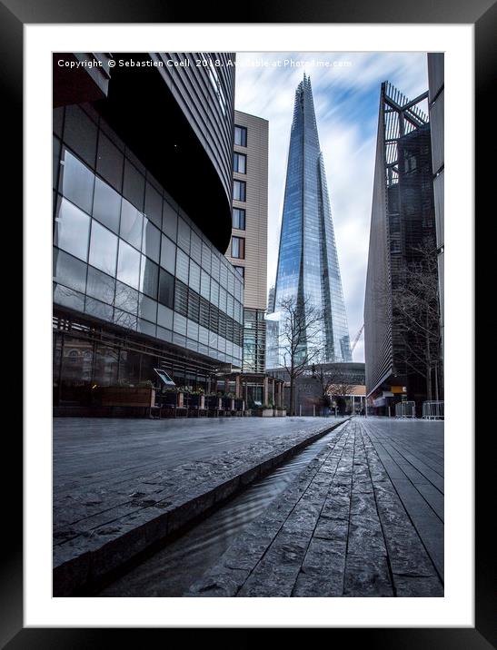 The Shard in London Framed Mounted Print by Sebastien Coell