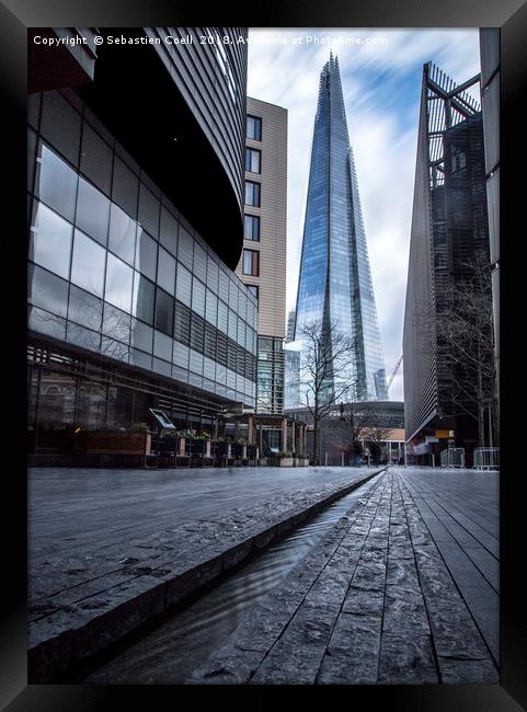 The Shard in London Framed Print by Sebastien Coell