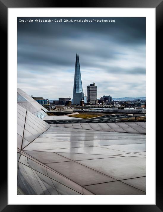 The glass shard in London Framed Mounted Print by Sebastien Coell