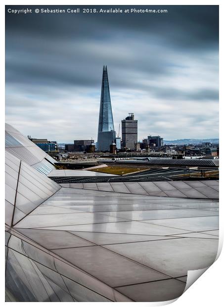 The glass shard in London Print by Sebastien Coell