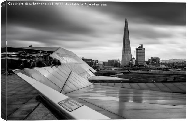 Lines at the Shard  Canvas Print by Sebastien Coell
