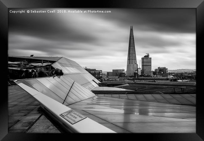 Lines at the Shard  Framed Print by Sebastien Coell