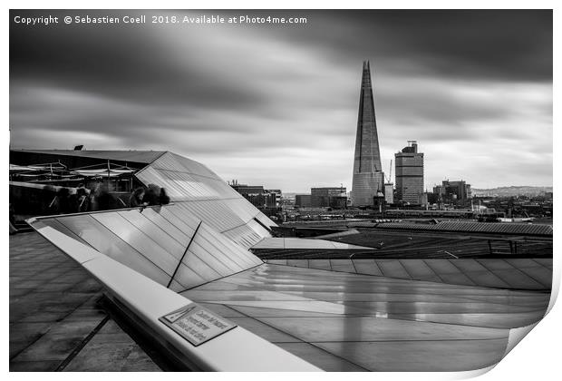 Lines at the Shard  Print by Sebastien Coell