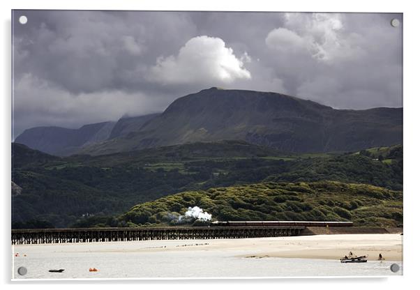 The Cambrian steam train Acrylic by Tony Bates