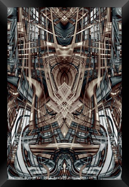 Fantasy architecture Framed Print by steve ball