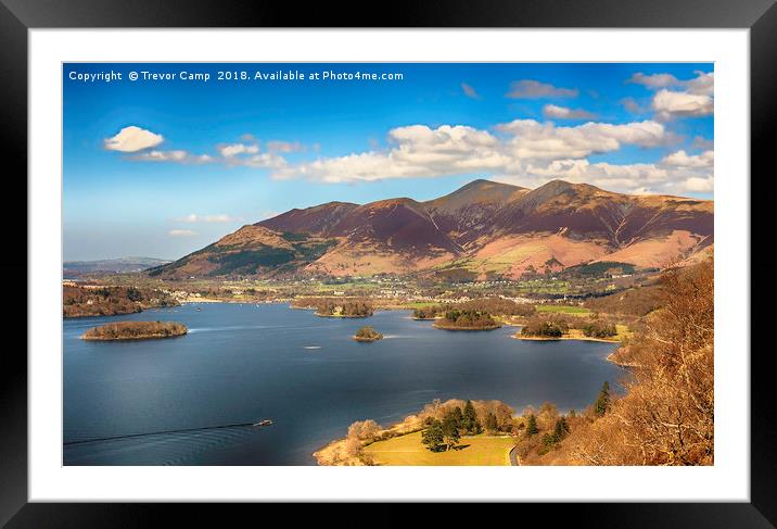 Skiddaw, Keswick and Derwentwater Framed Mounted Print by Trevor Camp