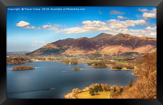 Skiddaw, Keswick and Derwentwater Framed Print by Trevor Camp