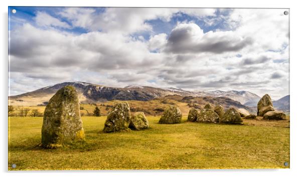 The Castlerigg Stone Circle Acrylic by Naylor's Photography