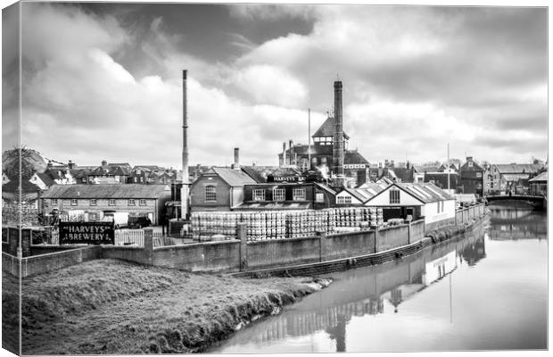 Harveys Brewery - Lewes, East Sussex Canvas Print by Malcolm McHugh