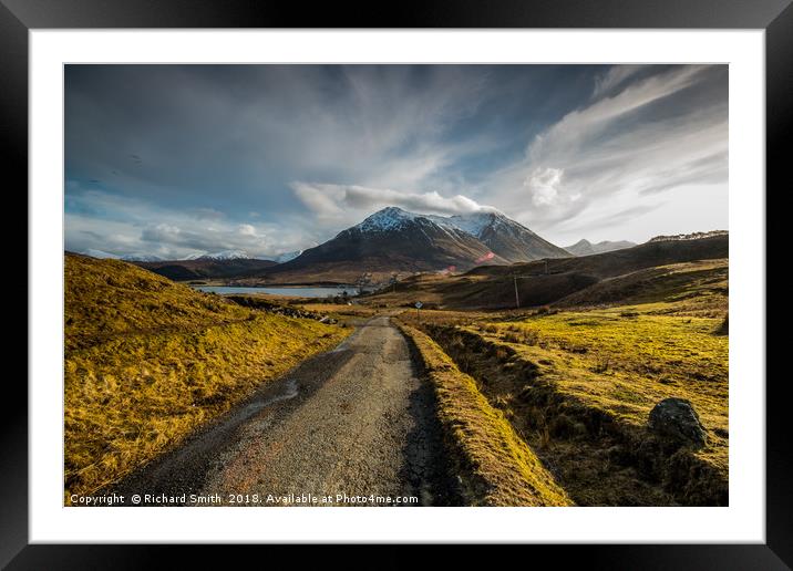 The Red Cuillin Hill, 'Glamaig'. Framed Mounted Print by Richard Smith