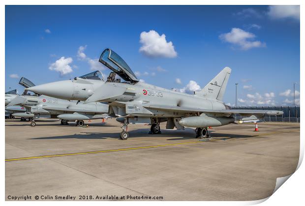 Eurofighter F-2000A Typhoon MM7293 36-33 Print by Colin Smedley