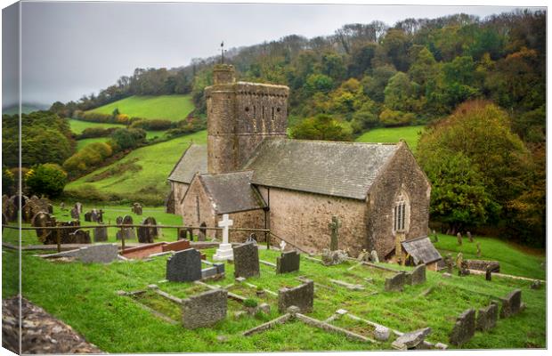 Branscombe Church. Canvas Print by David Hare