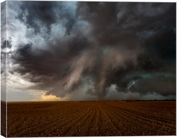 Tornado near Patricia, TX  Canvas Print by John Finney