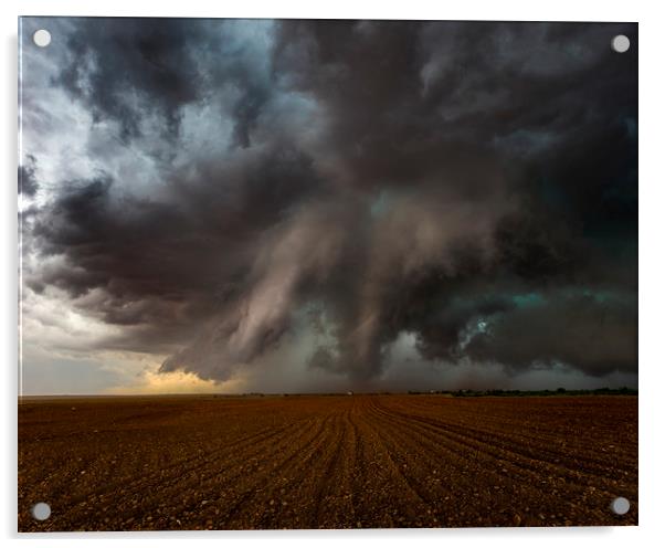 Tornado near Patricia, TX  Acrylic by John Finney