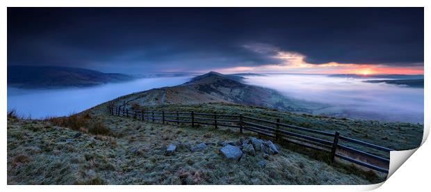 The Great Ridge at sunrise  Print by John Finney