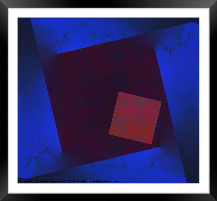 Crossing Texture Framed Mounted Print by Florin Birjoveanu