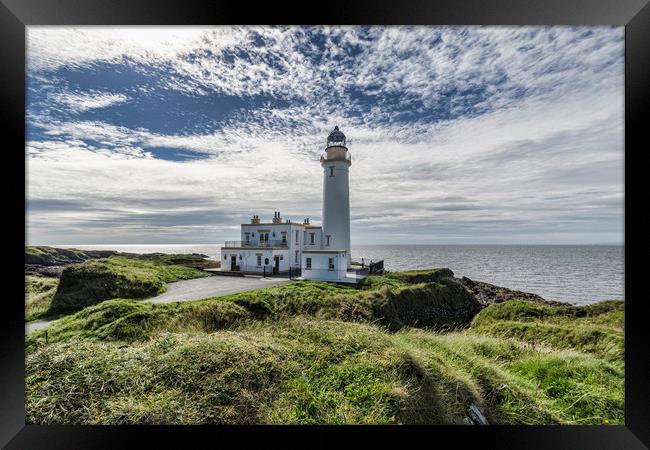 Turnberry Lighthouse Framed Print by Valerie Paterson