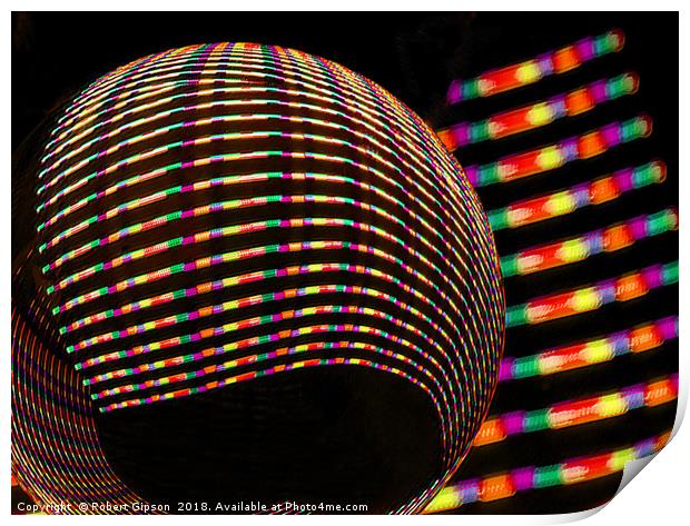 Candy coloured stripes Print by Robert Gipson