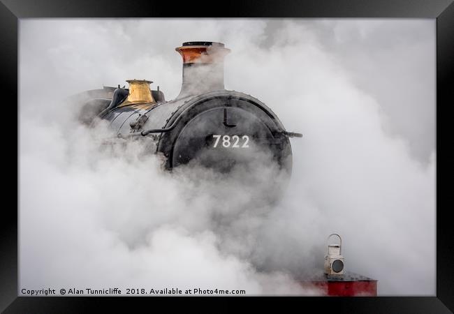 Steam locomotive Framed Print by Alan Tunnicliffe