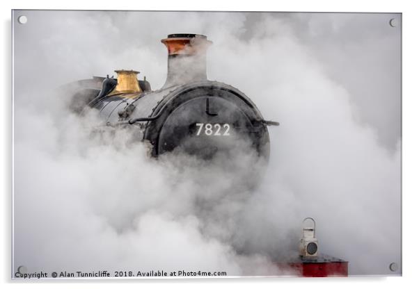 Steam locomotive Acrylic by Alan Tunnicliffe
