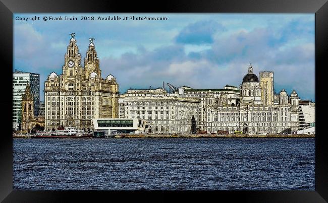 Liverpool's Three graces -artistic form. Framed Print by Frank Irwin