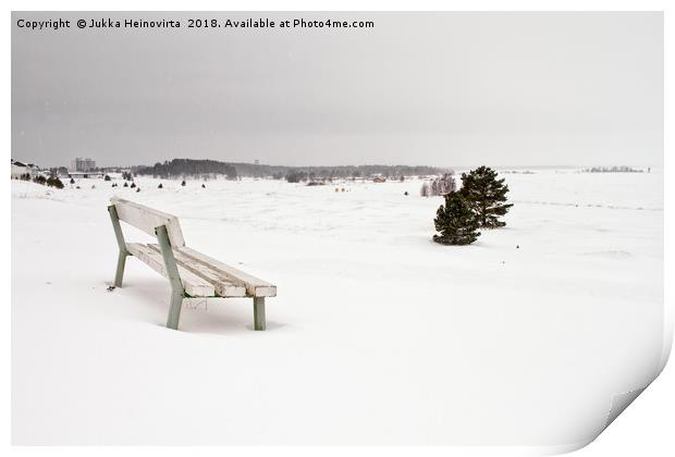 View To The Sea Print by Jukka Heinovirta