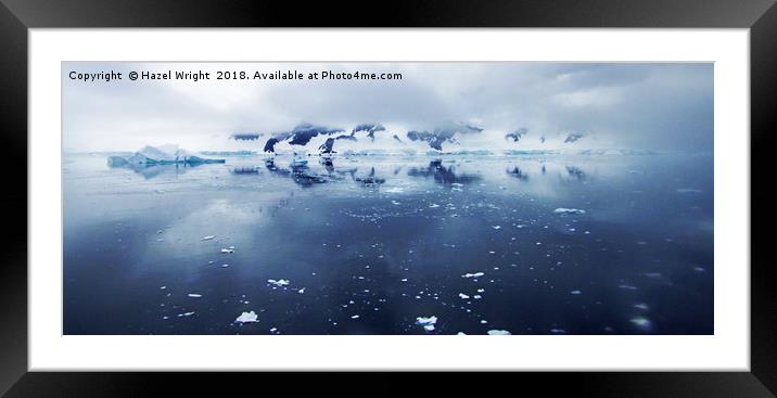 Wilhelmina Bay, Antarctica Framed Mounted Print by Hazel Wright