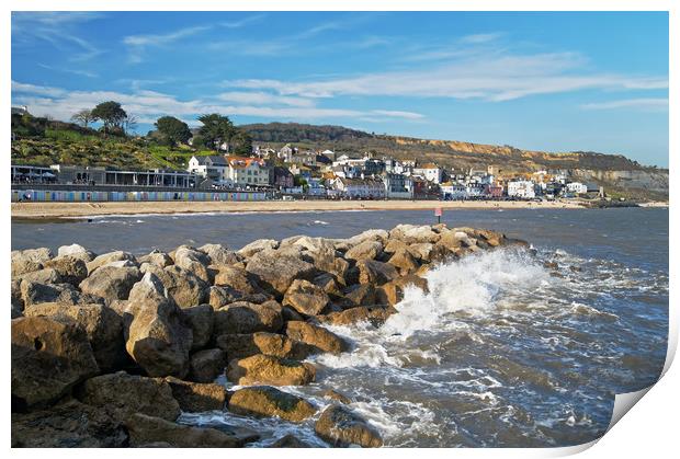 Lyme Regis from North Wall                       Print by Darren Galpin