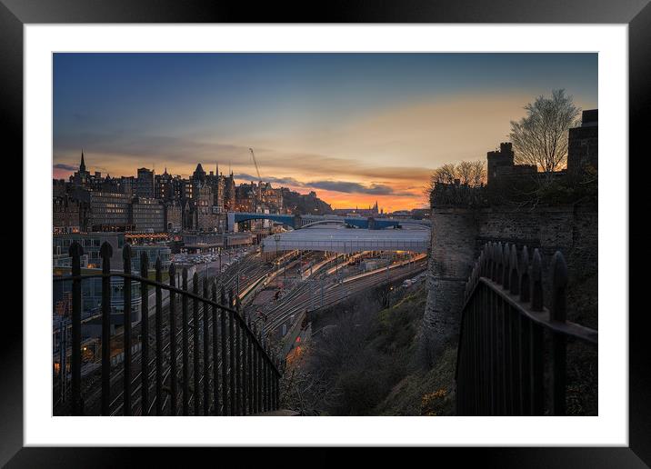 The Waverley at sunset Framed Mounted Print by Miles Gray