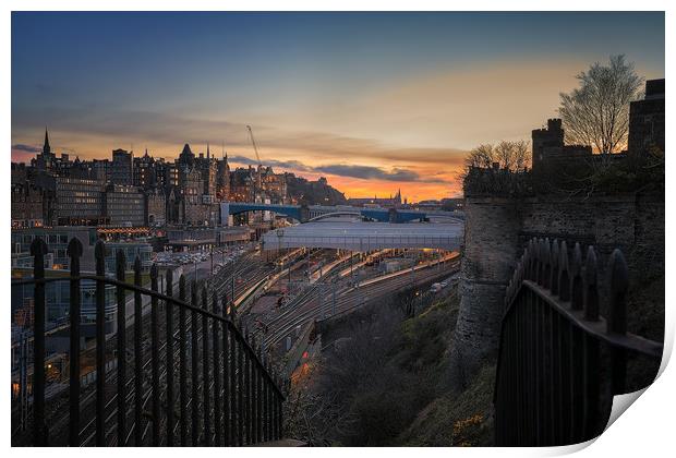 The Waverley at sunset Print by Miles Gray