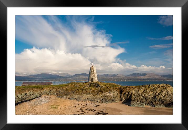 The Old  Beacon on Llanddwyn Island, Anglesey Framed Mounted Print by Colin Allen