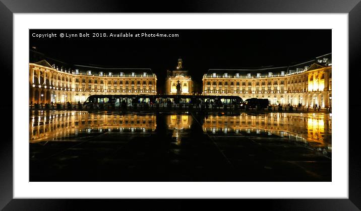 Panorama Water Mirror Bordeaux Framed Mounted Print by Lynn Bolt
