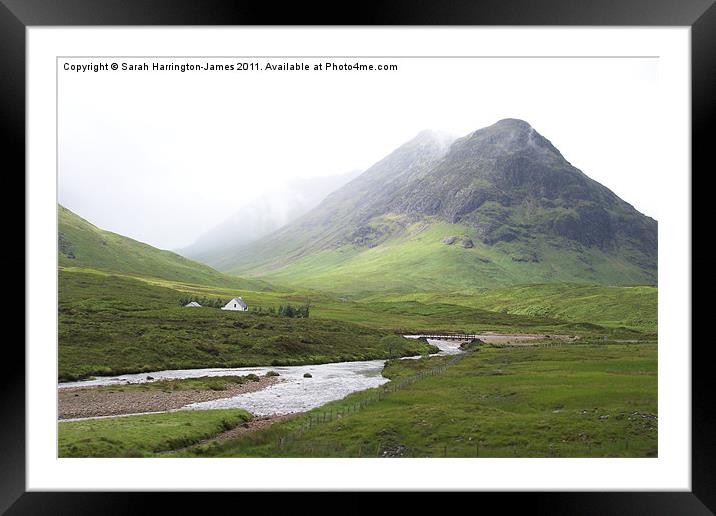 Glen Coe, Scotland Framed Mounted Print by Sarah Harrington-James