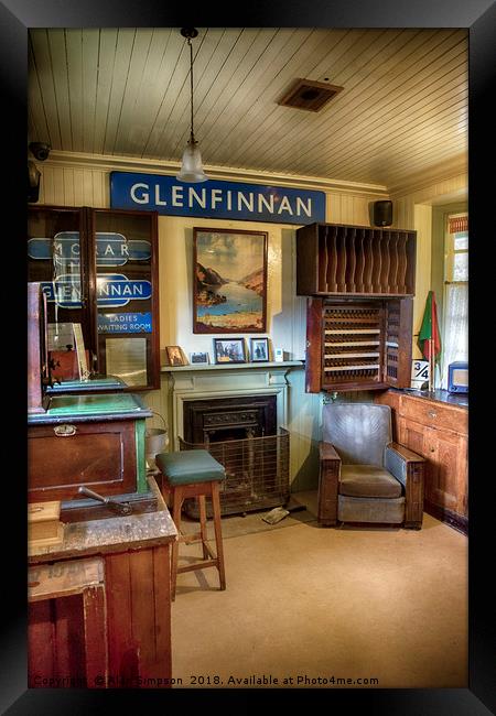 Glenfinnan Railway Station Waiting Room Framed Print by Alan Simpson
