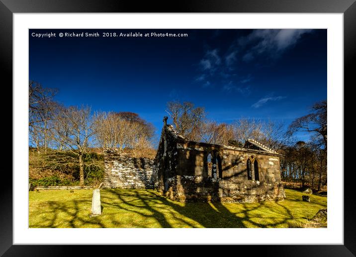St Maol-luag's Chapel, Isle of Raasay #2 Framed Mounted Print by Richard Smith