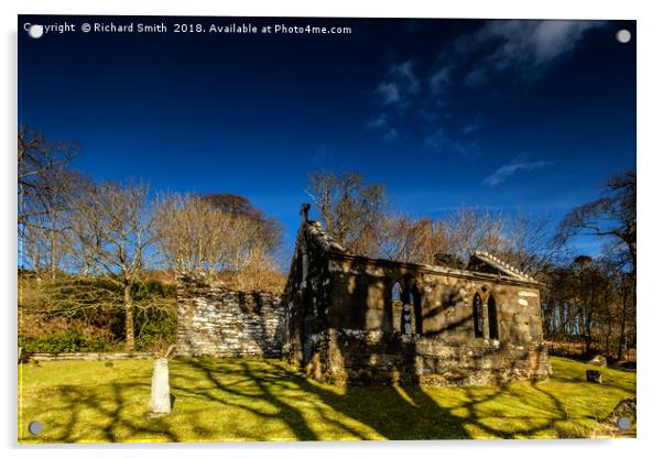 St Maol-luag's Chapel, Isle of Raasay #2 Acrylic by Richard Smith