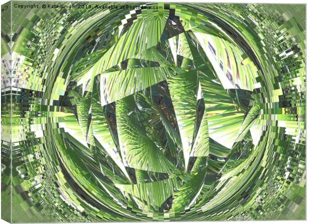 Palm leaves Canvas Print by Kate Small