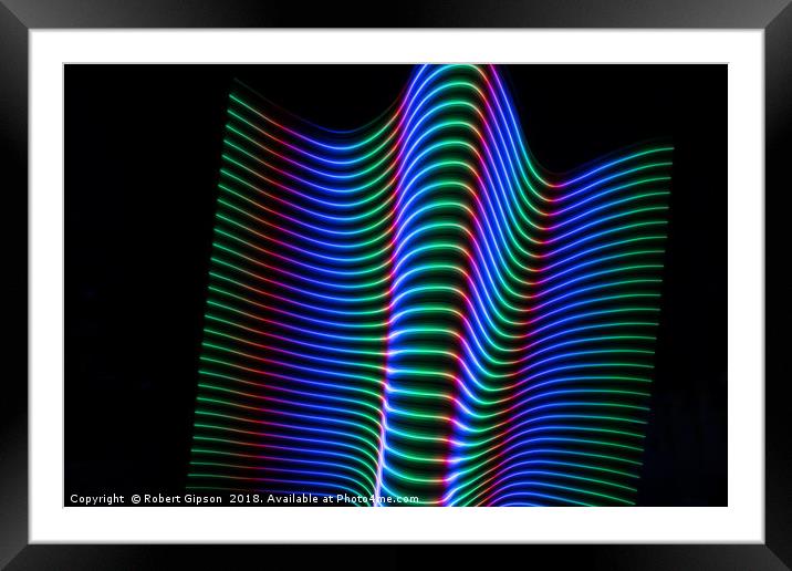 Wave of light Framed Mounted Print by Robert Gipson