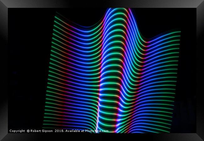 Wave of light Framed Print by Robert Gipson